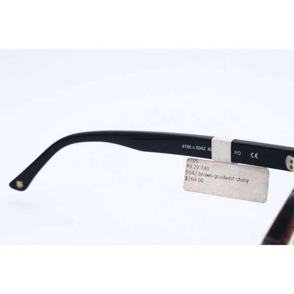 New Prodesign Denmark 4785 c.5045 Oval Brown Eyeglasses Demo Lenses 49mm - Picture 4 of 6